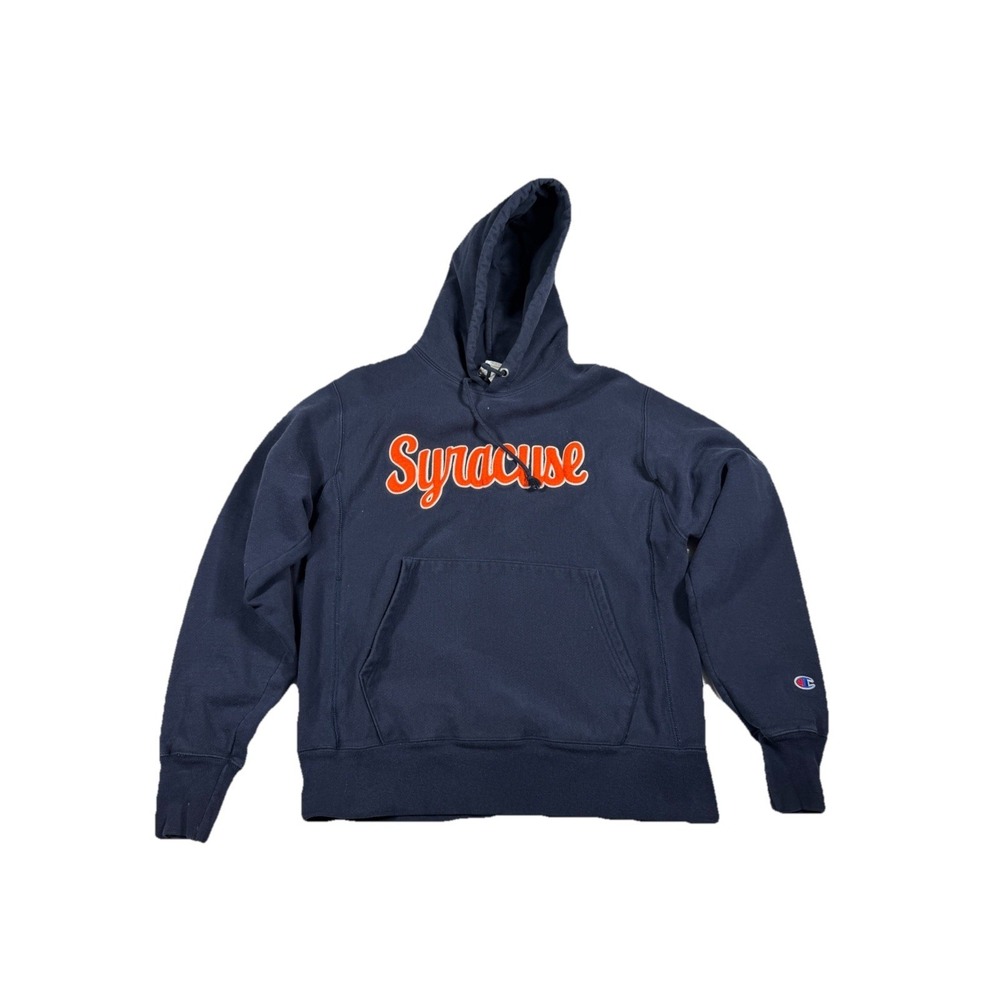 Champion Syracuse University Hoodie Sweatshirt Size M College Reverse Weave